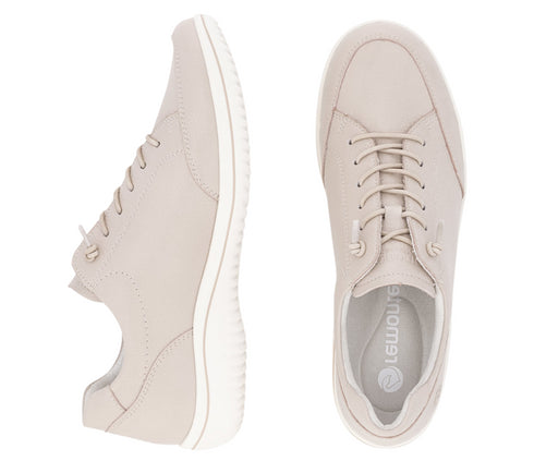 Pantofi sport, dama, REMONTE, D1E07-31, crem, piele naturala